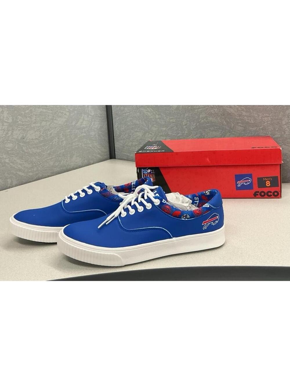 Brand NEW Buffalo Bills men size 8 sneakers